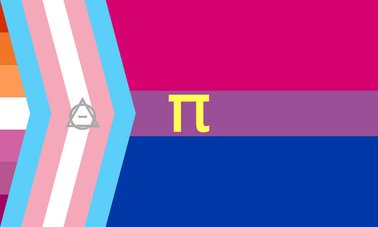 Example of a mixed pride flag